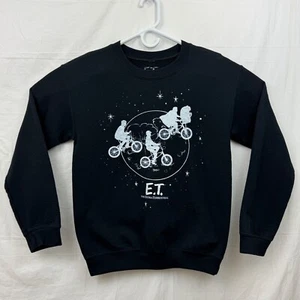 E.T. The Extra-Terrestrial Universal Long Sleeve Sweatshirt Unisex S Black - Picture 1 of 5