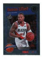 Damian Lillard 2019-20 Hoops Premium Stock #291 Basketball Card