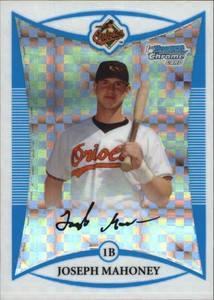 2008 Bowman Chrome Prospects X-Fractors Baseball Card #BCP74 Joseph Mahoney /275