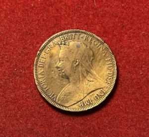Great Britain 1898 1/2 Penny Bronze Coin KM#789 T5013 - Picture 1 of 2