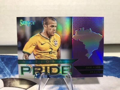 2015-16 Panini Select National Pride Purple Prizm /99 Dani Alves #5 Brasil - Image 1 of 2