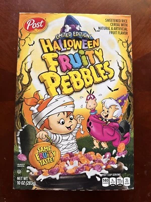 LIMITED EDITION 2024 POST￼ Cereal  ￼10 Oz Box  Halloween Fruity Pebbles - New — 第 1/4 张图片