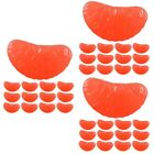  90 Pcs Grapefruit-Segment PVC Dekoration Künstliche Früchte