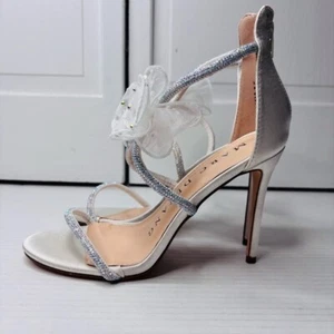 *New* MARC DEFANG Arica Ivory Sateen Stilettos Size 7.5 - Picture 1 of 11