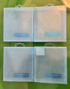 Lote de 4 Nintendo NES Caja de Almacenamiento Plástico Carcasa Rígida Juego OEM Azul - Imagen 1 de 1