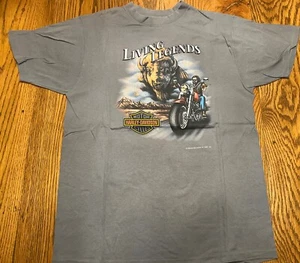 Harley Davidson 3D EMBLEM 1992 VTG THIN Living Legends Graphic T Shirt XL USA - Picture 1 of 6