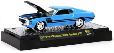 FORD Mustang - Foose Gambler - 1970 - blue - M2 1:64 - Bild 1 von 4