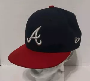 Atlanta Braves New Era 5950 Hat Cap Size 6 3/4 Authentic Collection On-Field - Picture 1 of 13