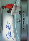 2010 Bowman Platinum Prospect Autographs Refractors Card #FM Fabio Martinez