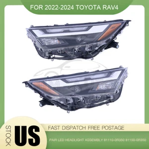 Pair LED Headlight Assembly LH&RH 81110-0R350 81150-0R350 For Toyota RAV4 22-24 - Picture 1 of 9