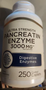 Pancreatin 3000mg Digestive Enzymes 250Caps Non-GMO/Gluten Free/No Preservatives - Picture 1 of 3