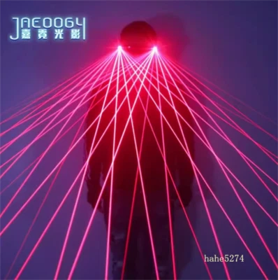 Laser Glasses LED Luminous Props Stage Performances Fluorescent Glasses DJ Props - Image 1 of 4