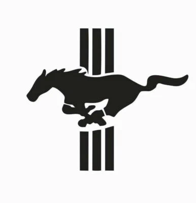 CHALMATION CREATIONS fits Mustang Ford Running Horse Vinyl Die Cut Car Decal Sticker