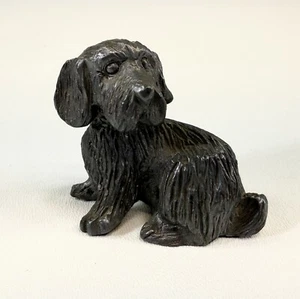 Pewter Cocker Spaniel Dog Figurine 2.5" long x 2" high - Picture 1 of 4