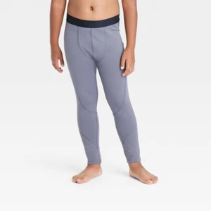 Boys' Activewear Cold Weather Winter Fitted Tights All in Motion Gray XS, L - Picture 1 of 4
