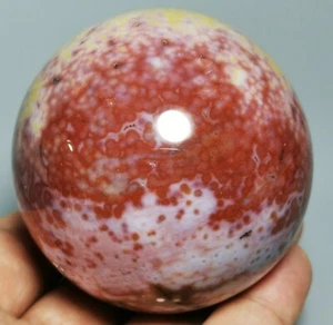Collection ! Raw NATURAL OCEAN JASPER Geode QUARTZ CRYSTAL Sphere Ball HEALING - Picture 1 of 12