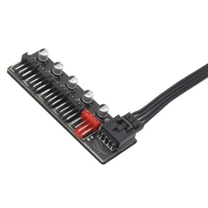 1 to 5 4-Pin PWM Fan CPU HUB Splitter PC Case Cooler Power Cable Adapter - Photo 1/5