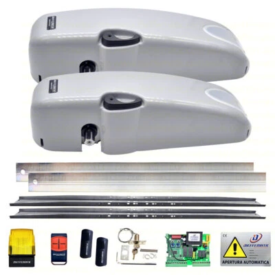 DIEFFEMATIC KIT AUTOMAZIONE BASCULANTE CONTRAPPESO 2 MOTORI LAMPEGGIANTE FOTOCELLULE SBLOCCO