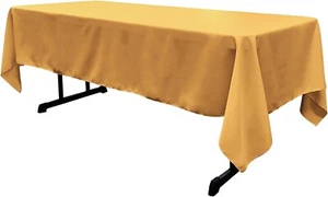 Polyester Poplin Rectangular Seamless Tablecloth (60" Wide x 144" Long) - Picture 1 of 147
