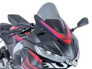 WRS Moto Motorcycle Motorbike Windscreen Race Aprilia Dark Smoke - Picture 1 of 8