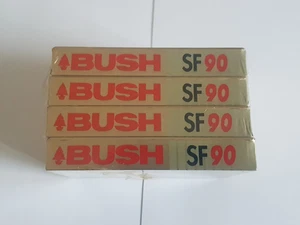 4x Cintas de casetes de audio Bush SF90 nuevas y selladas grabables de colección - Imagen 1 de 5