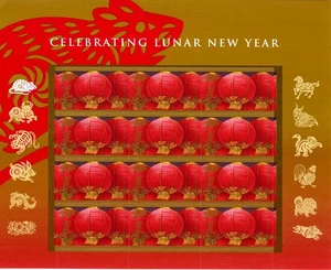 SC# 4221 - 2008 - 41¢ - Chinesisches Neujahr Bogen mit 12 Briefmarken - Jahr der Ratte - Bild 1 von 1
