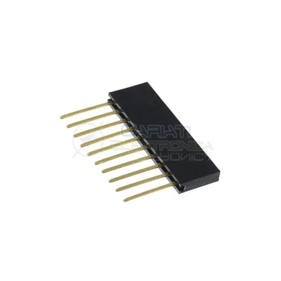 5 PEZZI connettori strip line 10 poli femmina LUNGHI per ARDUINO - Immagine 1 di 2