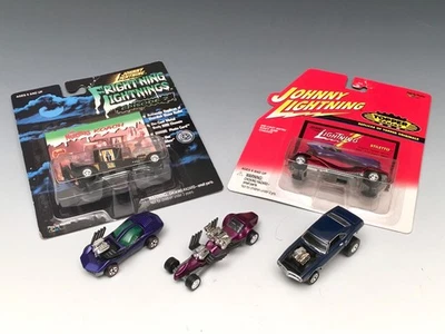 Corvette Johnny Lightning Topper de colección, Munsters, lote de 5 coches, como nuevo, 2 sin usar, en caja Foto 1 de 4