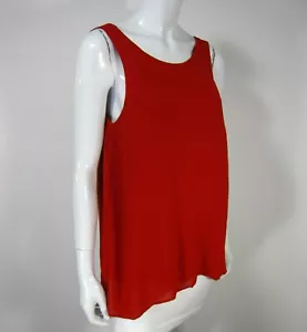 Blusa sin mangas Backstage talla XS extra pequeña roja lisa nueva con etiquetas - Imagen 1 de 12