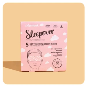 POPMASK LONDON  Sleepover Rose Scented Self-Warming Steam Mask (5 Pack) sleep - Picture 1 of 6