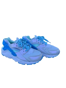 Nike Air huarache Silver/Blue Sz 6.5Y 654280-002 - Picture 1 of 9