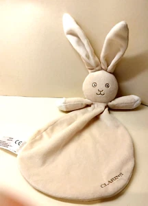 Clarins Paris Skincare Beige Bunny Rabbit Comfort Blanket Baby Comforter - Picture 1 of 2
