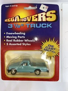 Megamovers 3,5" Truck Lt Blue Chevy S-10 Neu Originalverpackt #4391 - Bild 1 von 6