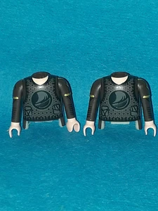 Sale! Playmobil Wikinger Römer 2 x Oberkörper braun mit Arme Inlet Set top - Picture 1 of 1