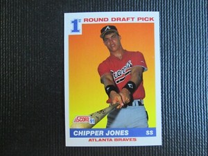 1991 SCORE ~ Chipper Jones Rookie Card ~ Atlanta Braves ~ HOF