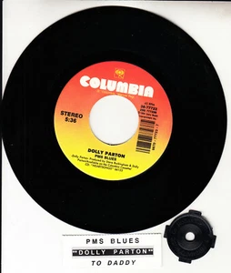 DOLLY PARTON PMS Blues 7" 45 rpm vinyl record BRAND NEW + juke box title strip - Picture 1 of 1