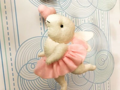 Pequeño conejito móvil decoración de guardería bebé bebé móvil niña guardería móvil Foto 1 de 4