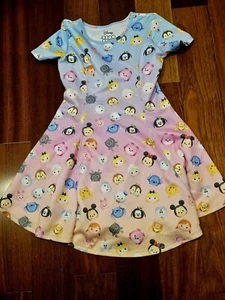 NEW Disney Tsum Tsum Girl's Dress Character Print XL 14/16 - Picture 1 of 5