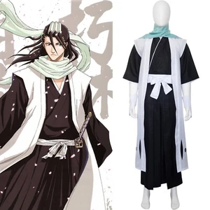 BLEACH 6th Division Captain Byakuya Kuchiki Cosplay Costume Shinigami Kimono - Picture 1 of 6
