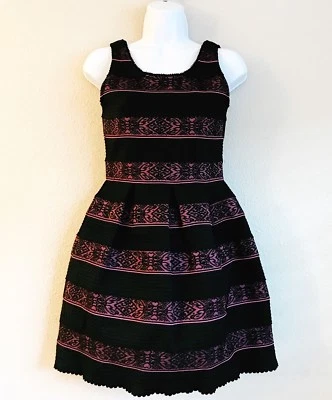 Vestido Elisa B Niñas Negro y Rosa Encaje Talla 16 Boda Fiesta Cena  Foto 1 de 4