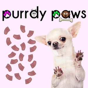 Tapas suaves para uñas para garras de perro (brillo rosa) * patas purridas * 6 tamaños hasta XXL - Imagen 1 de 1