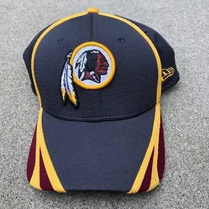 Vintage NEW ERA Washington Redskins Mesh Fitted Hat S/M Men's NFL 39Thrity Grey - Picture 1 of 7