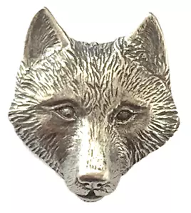Fox / Vixen Head Wildlife Hand Made Pewter Lapel Pin Badge - Picture 1 of 4