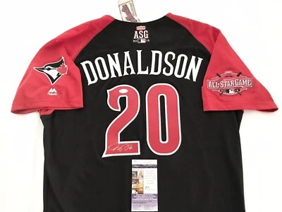 TWINS JOSH DONALDSON signed TORONTO BLUE JAYS 2015 ASG ALL STAR GAME JERSEY JSA - Image 1 of 4