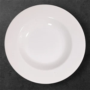 USQMC 9" White Rimmed Mess Hall Soup Bowl WWII McNicol China April 1941 - Picture 1 of 5