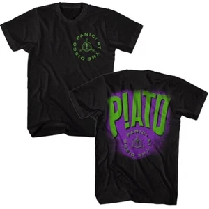 PANIC! At The Disco T-Shirt Neon Warped Logo Big and Tall Shirts - Picture 1 of 2