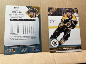 UD 2017-18 UD BOSTON BRUINS TEAM CARDS/PICK YOURS - Picture 1 of 6