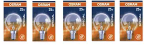 5x Osram Kopfspiegellampe silber E14 25W warmweiß EEK: G (Spektrum A bis G) - Bild 1 von 3