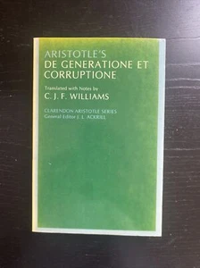 De Generatione et Corruptione: By Aristotle - Picture 1 of 2