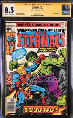 ETERNALS #15 - 9/77 - CGC SIGNATURE SERIES - SIGNED BY GLYNIS OLIVER - CGC 8.5 - Image 1 of 2